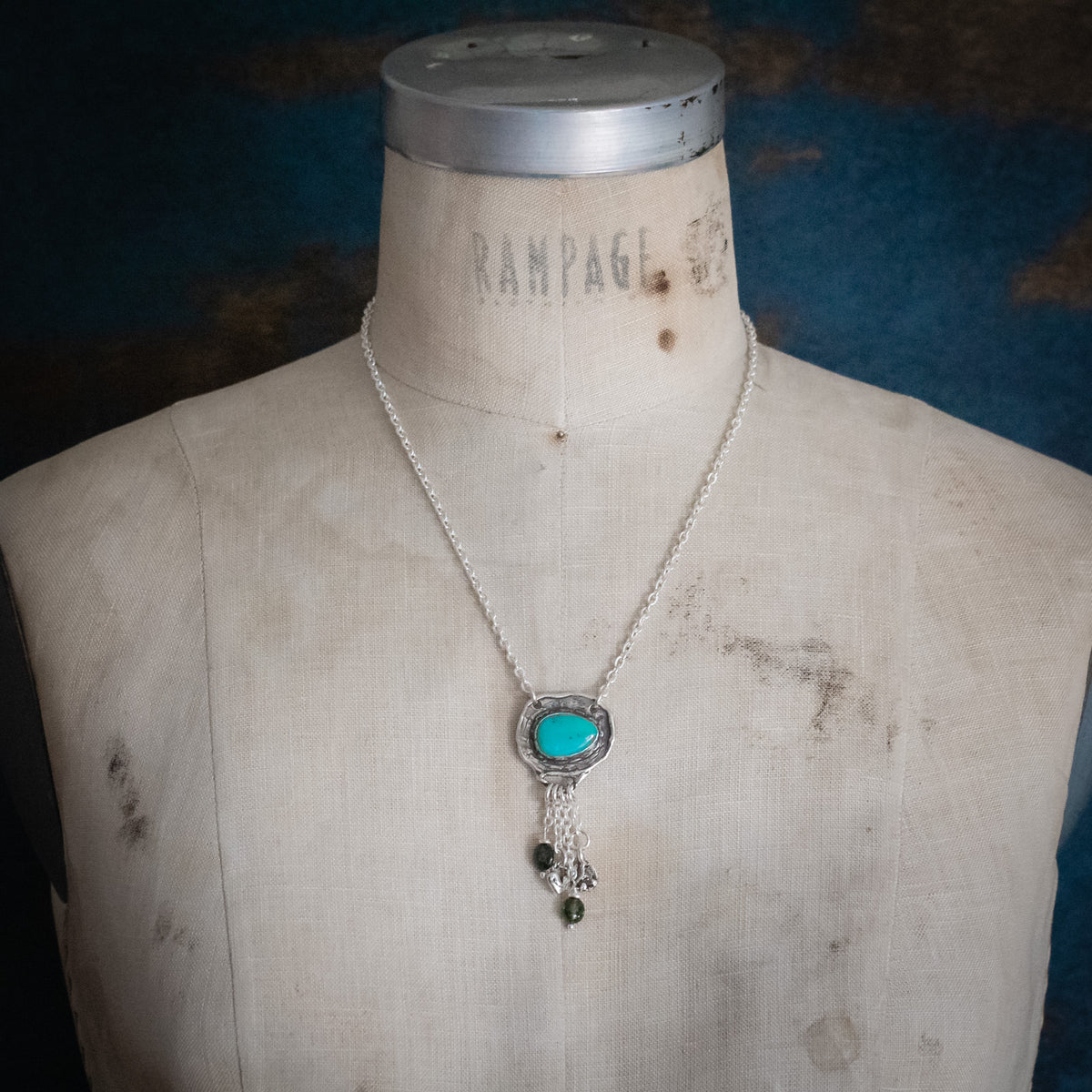 Brave Heart Turquoise Talisman Necklace