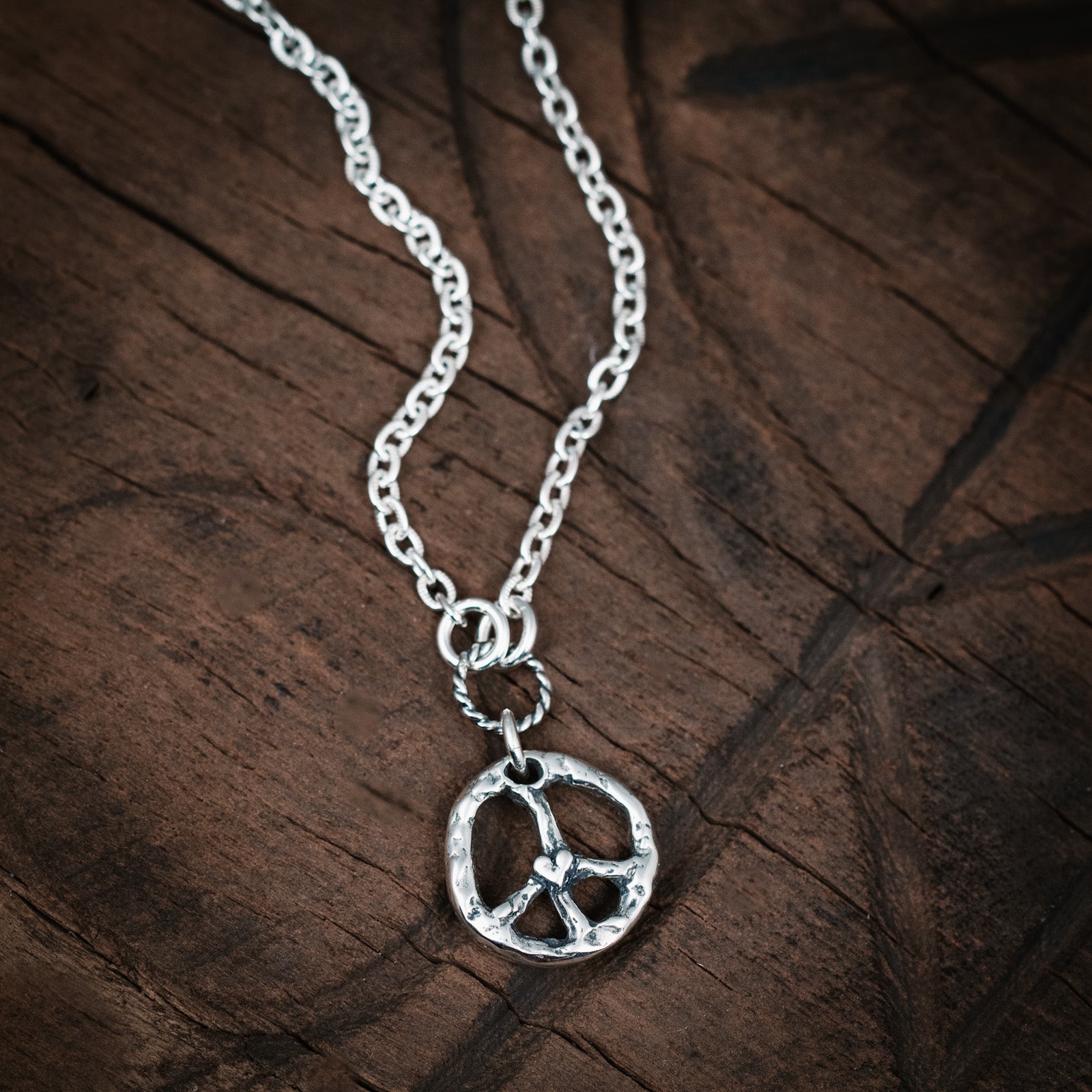 peace sign necklace