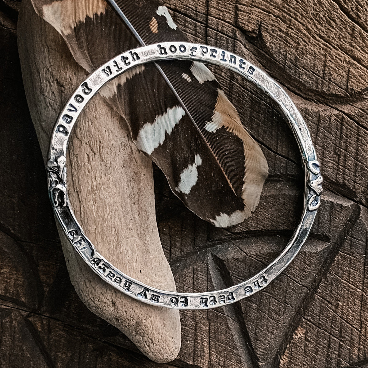 Paved With Hoofprints Bangle
