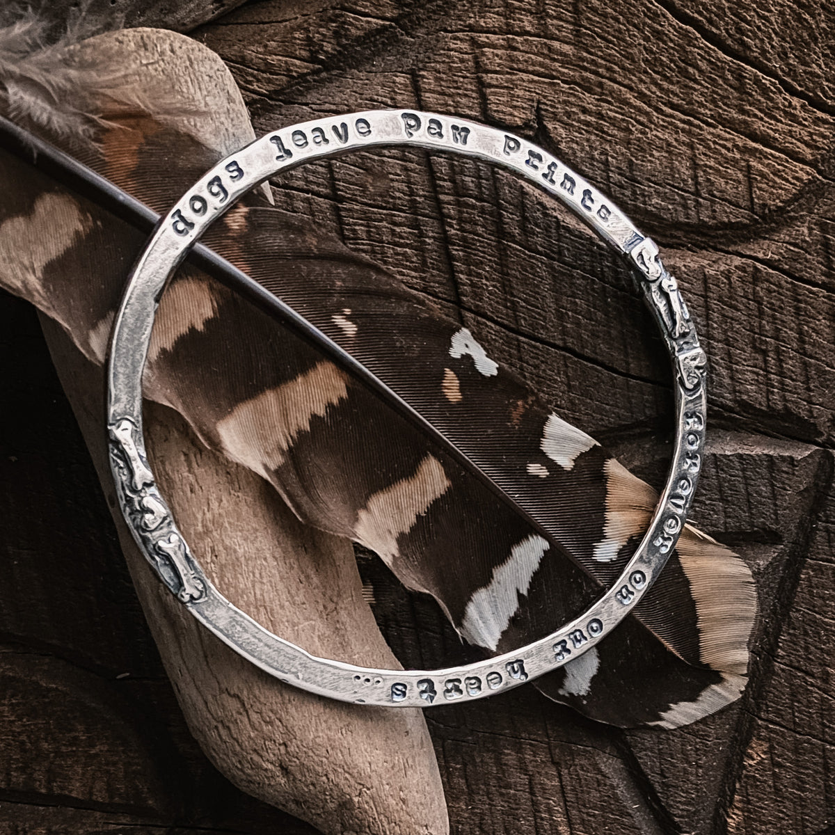 Paw Prints Bangle