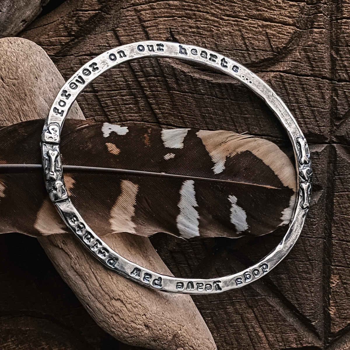 Paw Prints Bangle