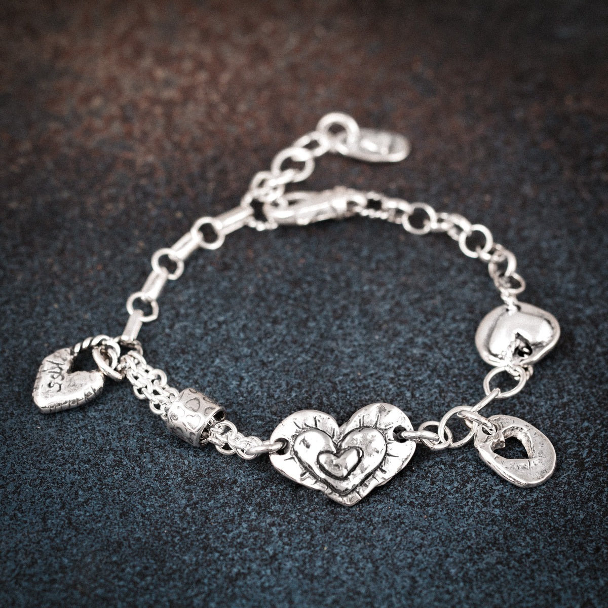 Valentines Day Key Lock Charms Heart Charm (5pcs / 12mm x 17mm / Tibetan Silver / 2 Sided) Love Charm Bracelet Gift Decoration CHM1281