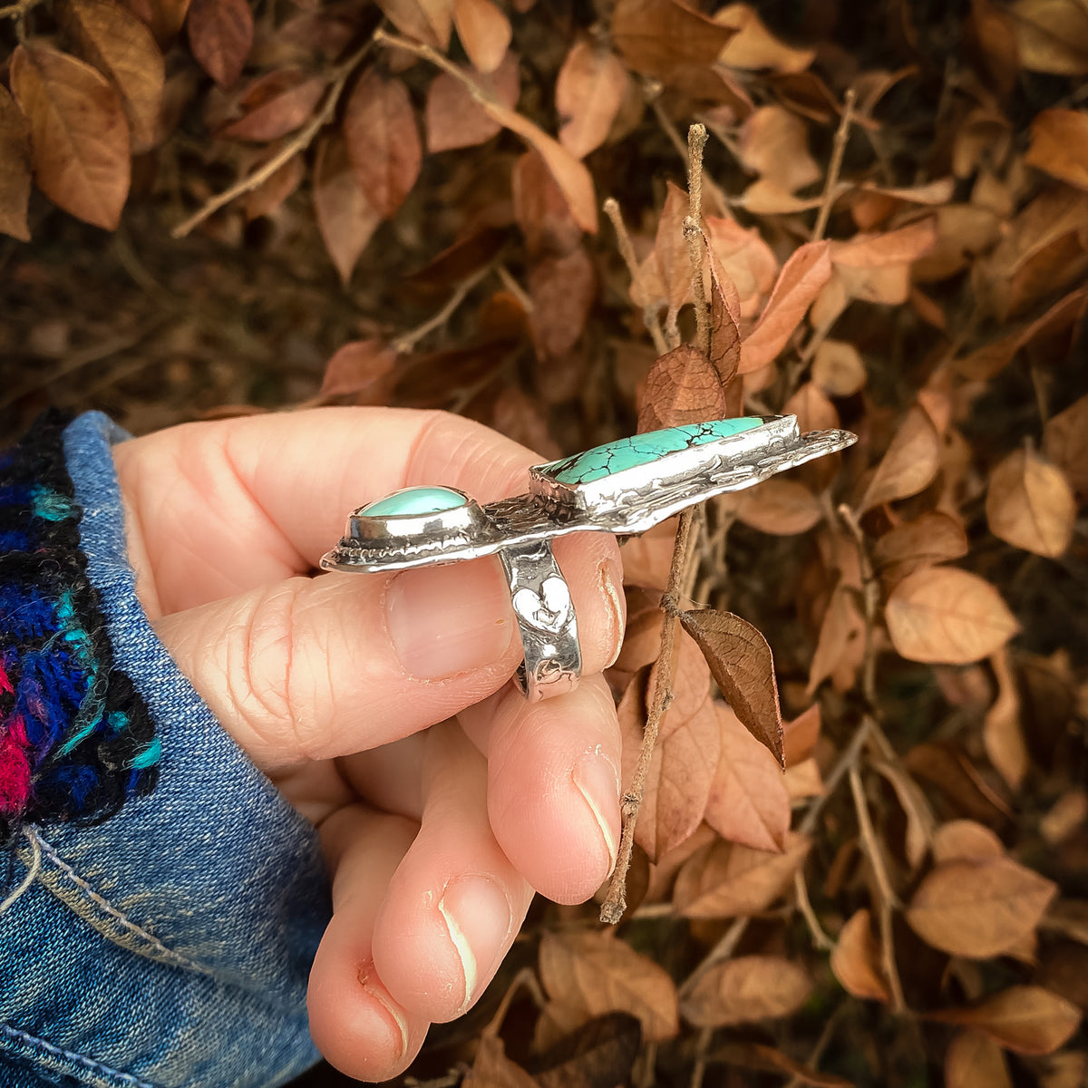 Trilogy Spirit Turquoise Ring - Size 6.75