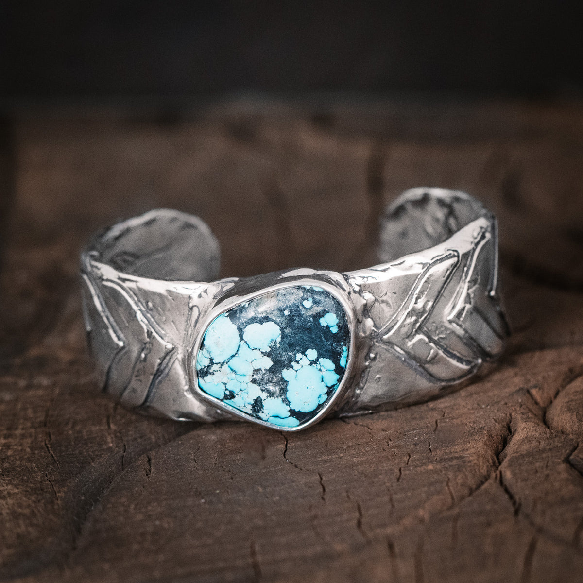 Warrior Strong and True Turquoise Cuff